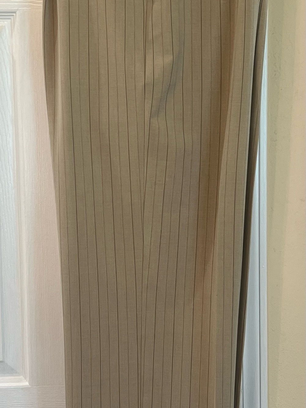 Old Navy Women's Tan Pinstripe Wide-Leg Trousers